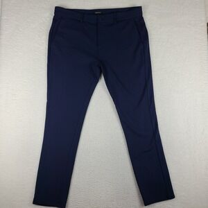 BUGATCHI‎ Pants Mens 40x33 Navy Blue Skinny Performance Tech Golf Chino Rayon